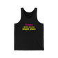 Goose Shows Are My Happy Place - Yellow & Pink Unisex Jersey Tank Top