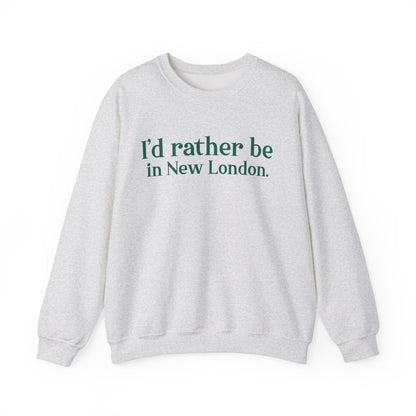 I'd rather be in New London. Unisex Heavy Blend™ Crewneck Sweatshirt