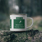 Vintage WCP Exit 55 Sign Enamel Camping Mug