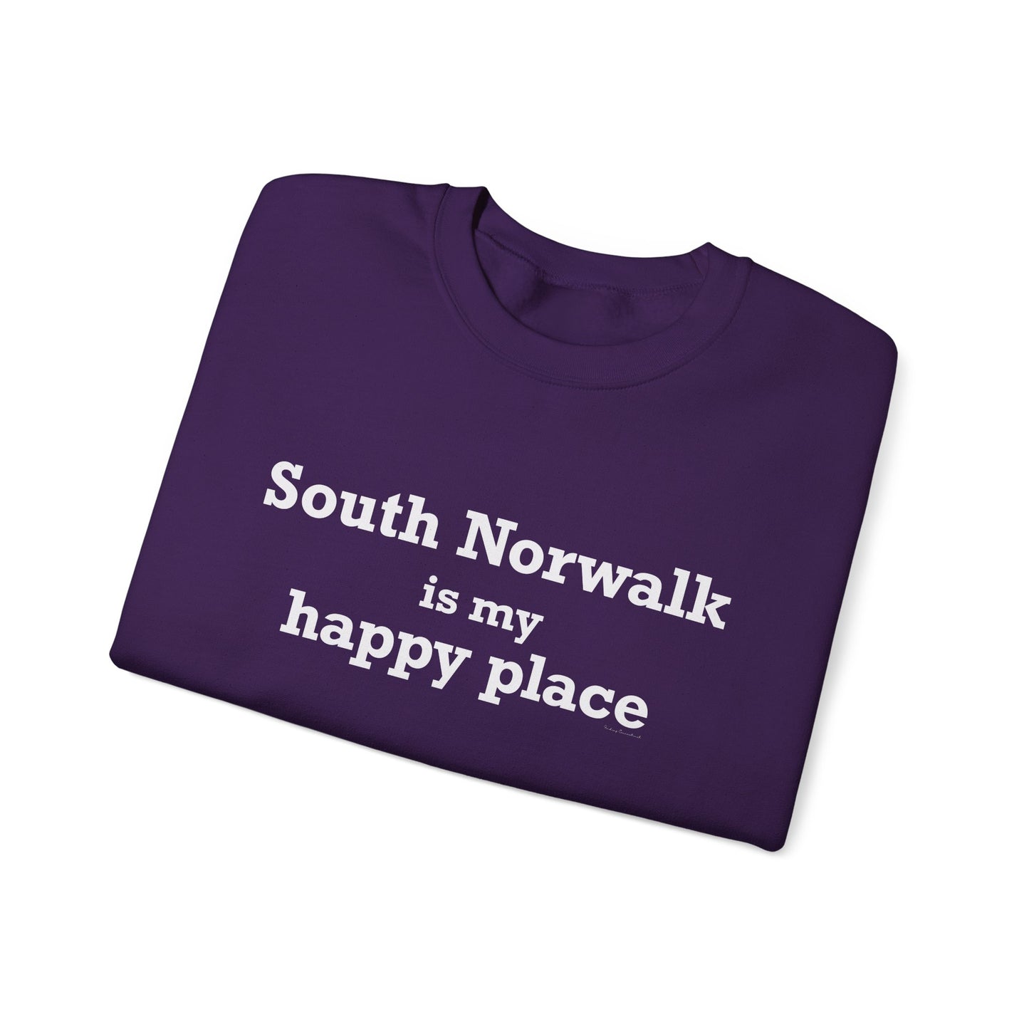 South Norwalk is My Happy Place Unisex Heavy Blend™ Crewneck Sweatshirt