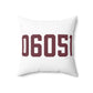 06051 New Britain Connecticut Zip Code Polyester Square Pillow