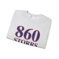 860 Storrs Red, White & Blue Unisex Heavy Blend™ Crewneck Sweatshirt