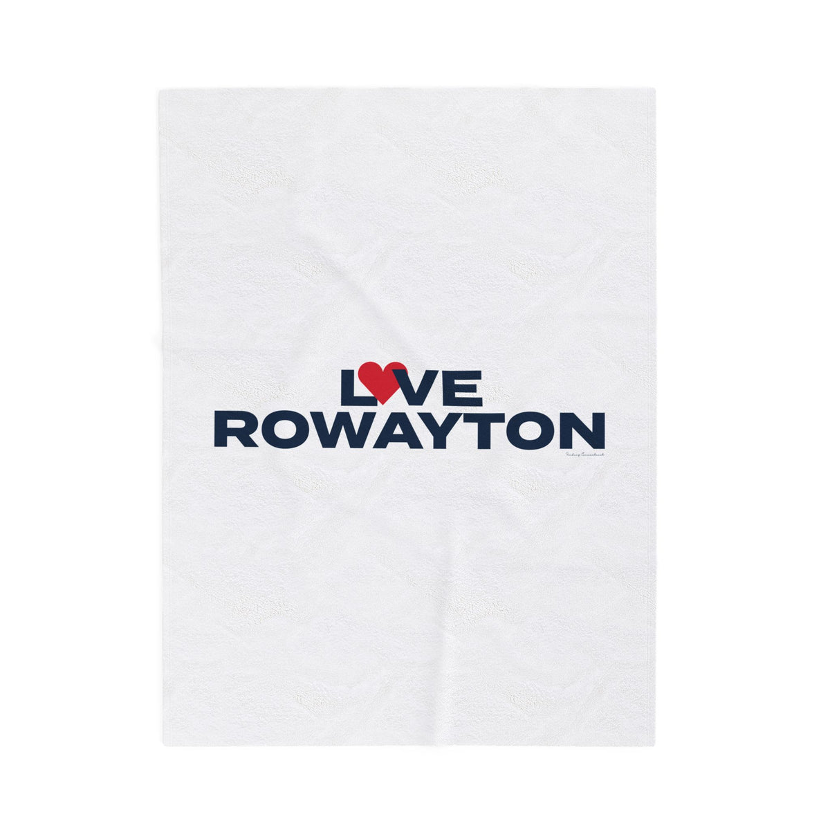 Love Rowayton Velveteen Plush Blanket
