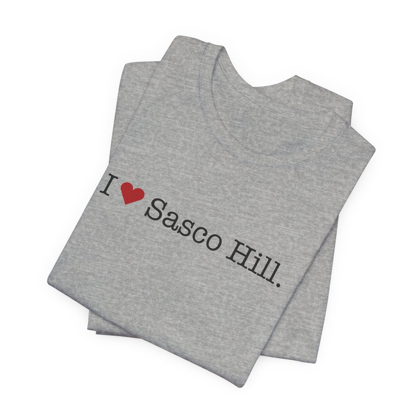 I Heart Sasco Hill. Unisex Jersey Short Sleeve T-Shirt
