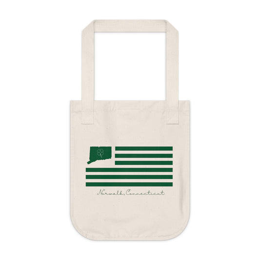 Norwalk Connecticut St. Patrick's Day Organic Canvas Tote Bag