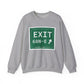 Vintage Exit 68N-E WCP Sign Unisex Heavy Blend™ Crewneck Sweatshirt
