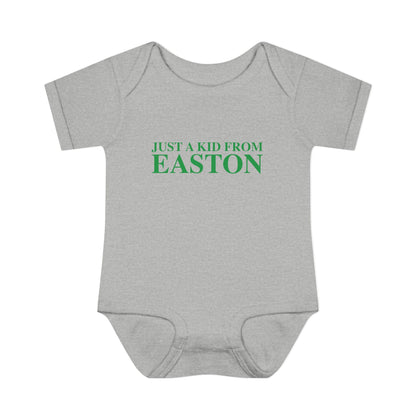 Just a kid from Easton Infant Baby Rib Bodysuit