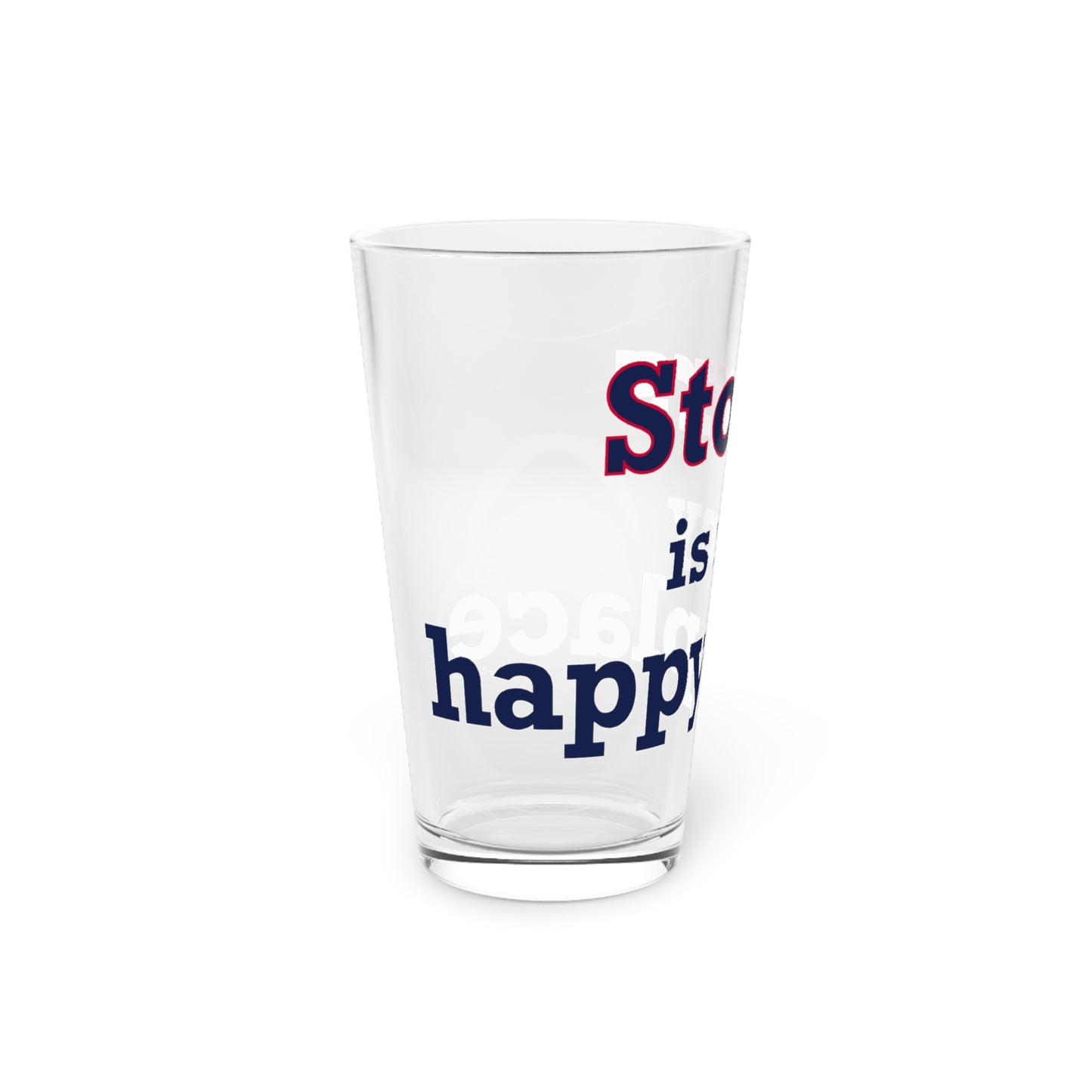 Storrs Is My Happy Place Pint Glass, 16oz