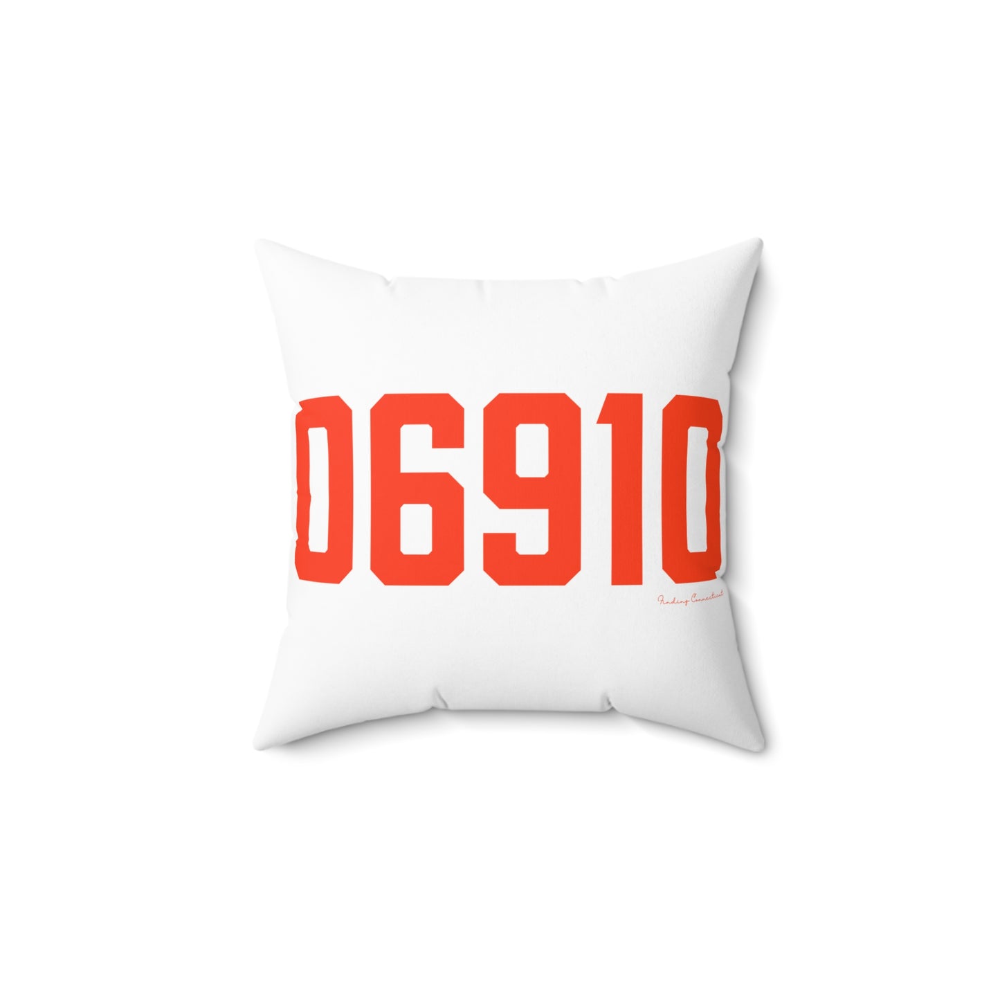 06910 Stamford Connecticut Zip Code Spun Polyester Square Pillow