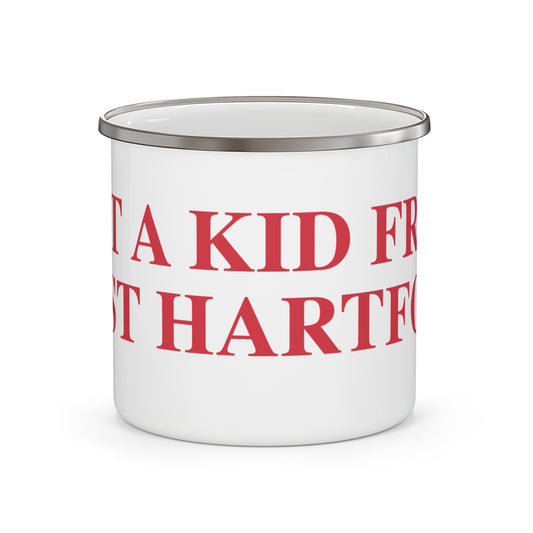 Just a kid from West Hartford Enamel Camping Mug