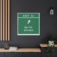 Vintage Merritt Parkway Exit 31 Sign Matte Canvas, Stretched, 1.25"