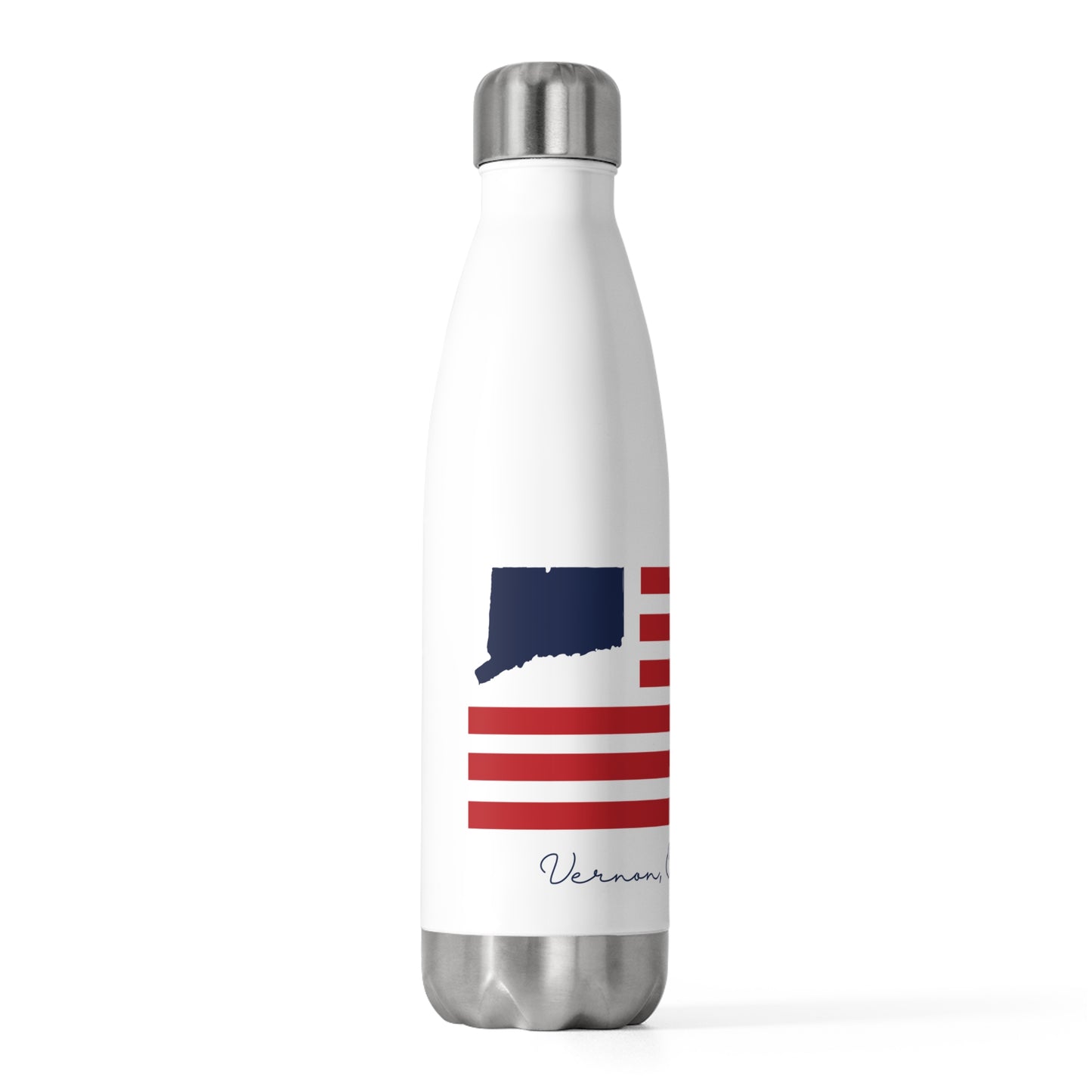 Vernon Connecticut Flag  20oz Insulated Bottle