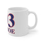 203 Monroe Red, White & Blue Mug 11oz
