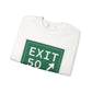 Vintage Exit 50  Merritt Parkway Sign Unisex Heavy Blend™ Crewneck Sweatshirt