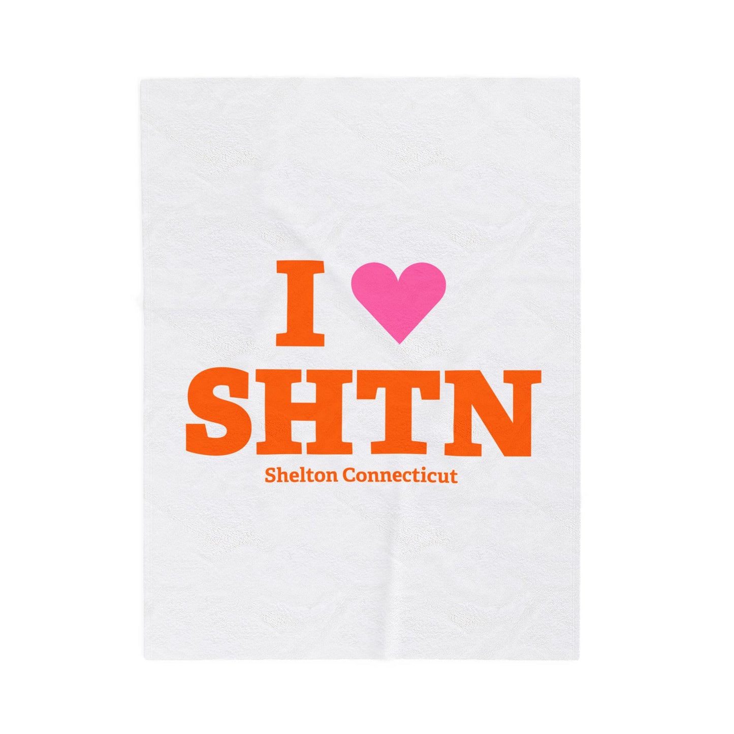 I Heart SHTN Velveteen Plush Blanket