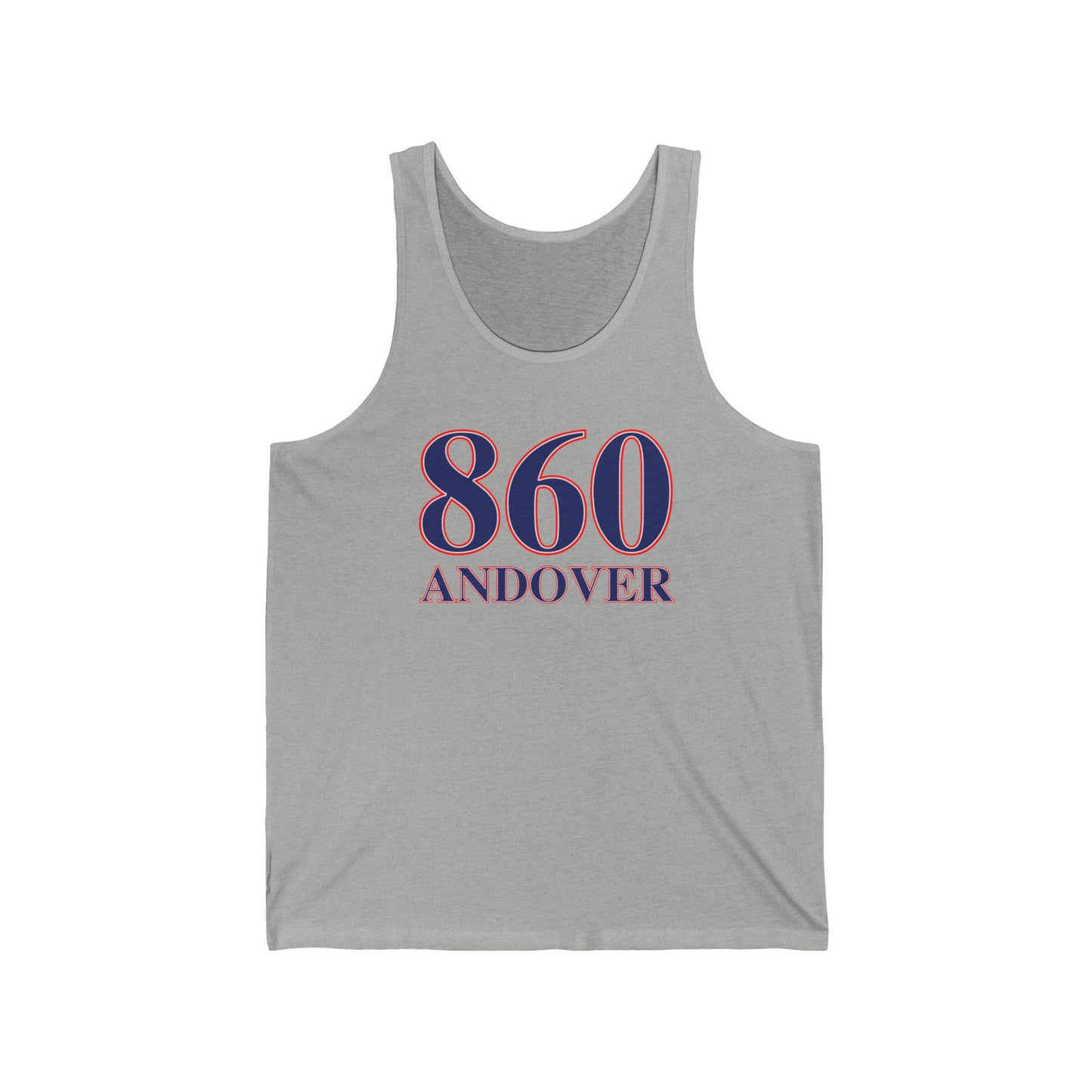 860 Andover Red White & Blue Unisex Jersey Tank Top
