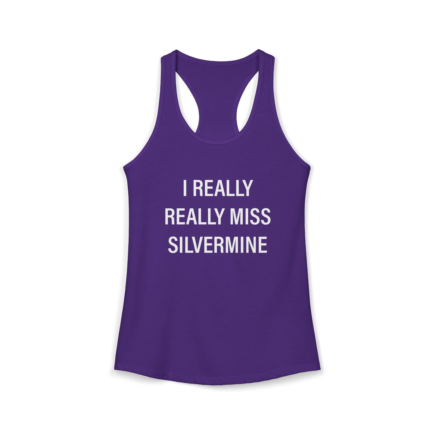 I Really Really Miss Silvermine Women's Ideal Racerback Tank Top