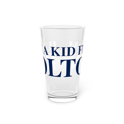 Just a kid from Bolton Pint Glass, 16oz