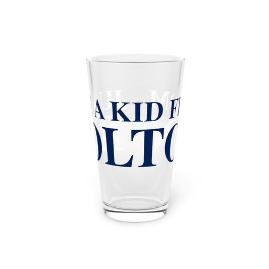 Just a kid from Bolton Pint Glass, 16oz