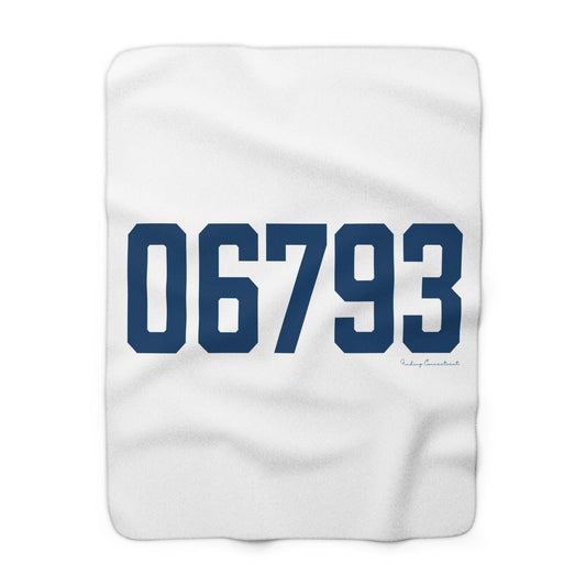06793 Washington Connecticut Zip Code Sherpa Fleece Blanket