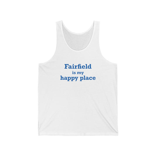 Fairfield Is My Happy Place Unisex Jersey Tank Top