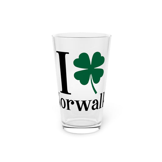 I Clover Norwalk Pint Glass, 16oz
