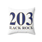 203 Black Rock Spun Polyester Square Pillow