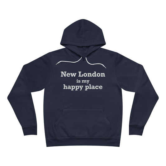 New London is My Happy Place Unisex Sponge Fleece Pullover Hoodie