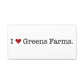 I Heart Greens Farms. Matte Canvas, Stretched, 1.25"