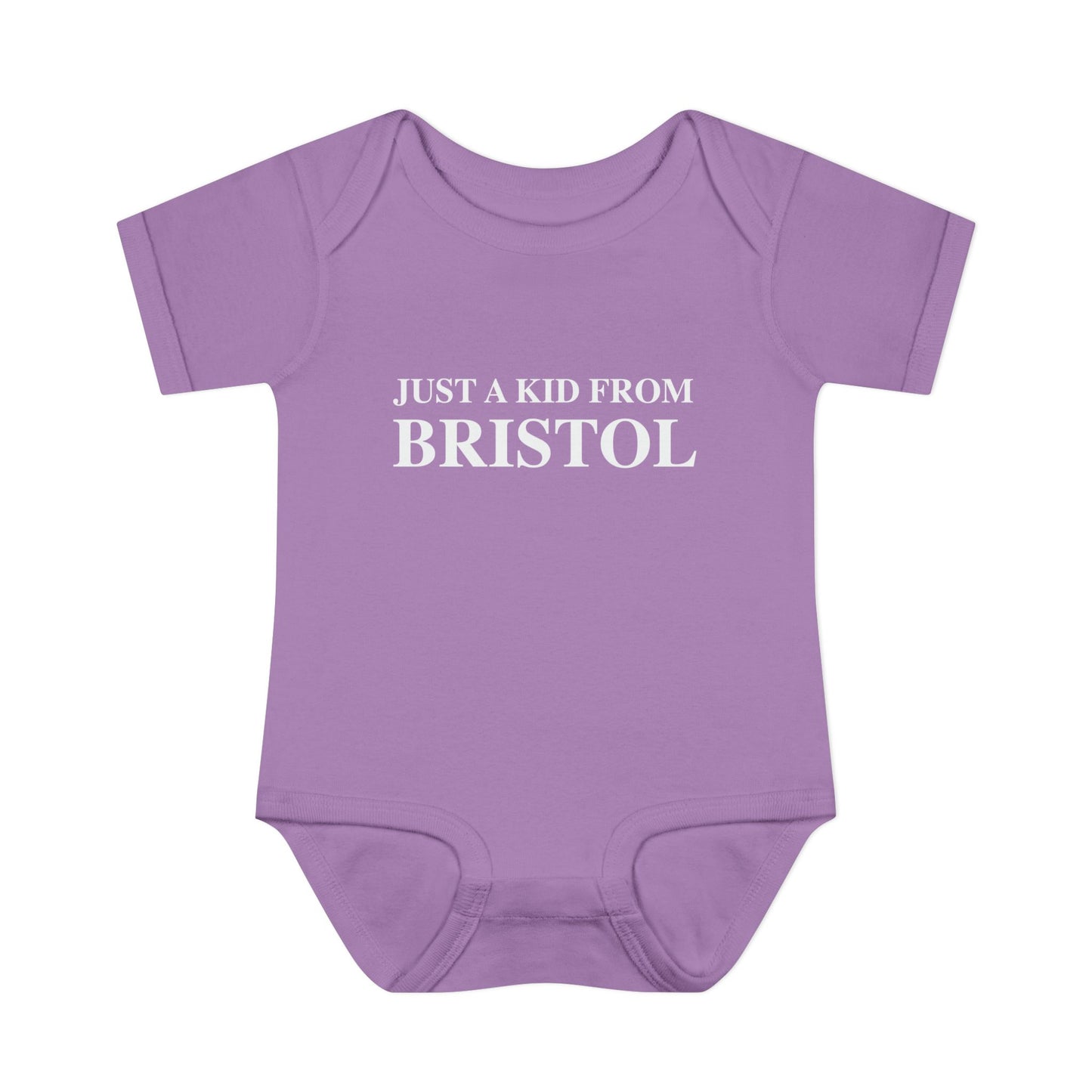 Just a kid from Bristol Infant Baby Rib Bodysuit