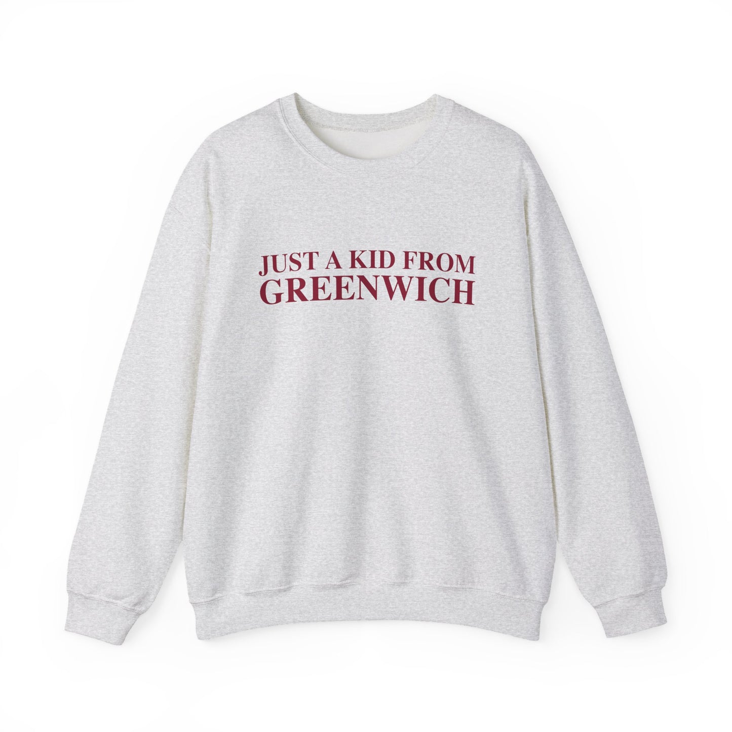 Just a kid from Greenwich Unisex Heavy Blend™ Crewneck Sweatshirt