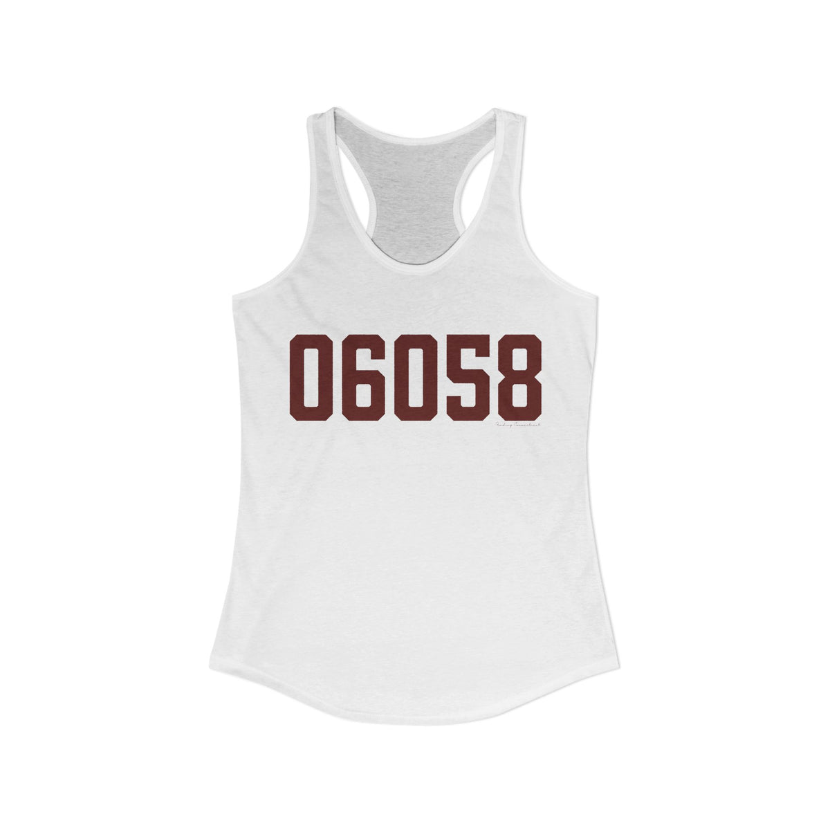 06058 Norfolk Connecticut Zip Code Women's Ideal Racerback Tank Top