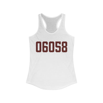 06058 Norfolk Connecticut Zip Code Women's Ideal Racerback Tank Top