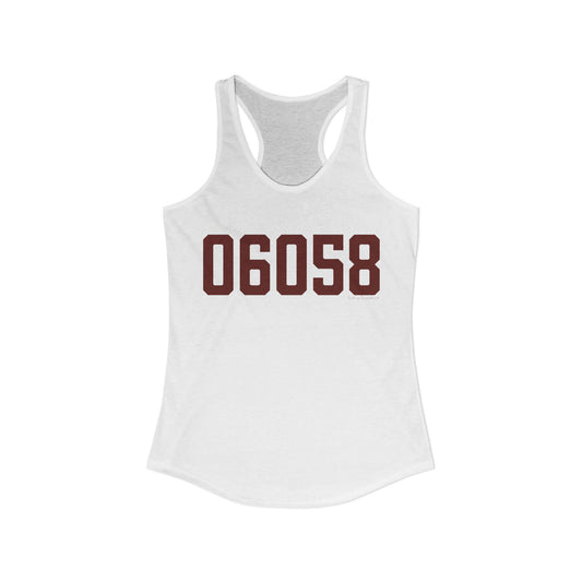06058 Norfolk Connecticut Zip Code Women's Ideal Racerback Tank Top