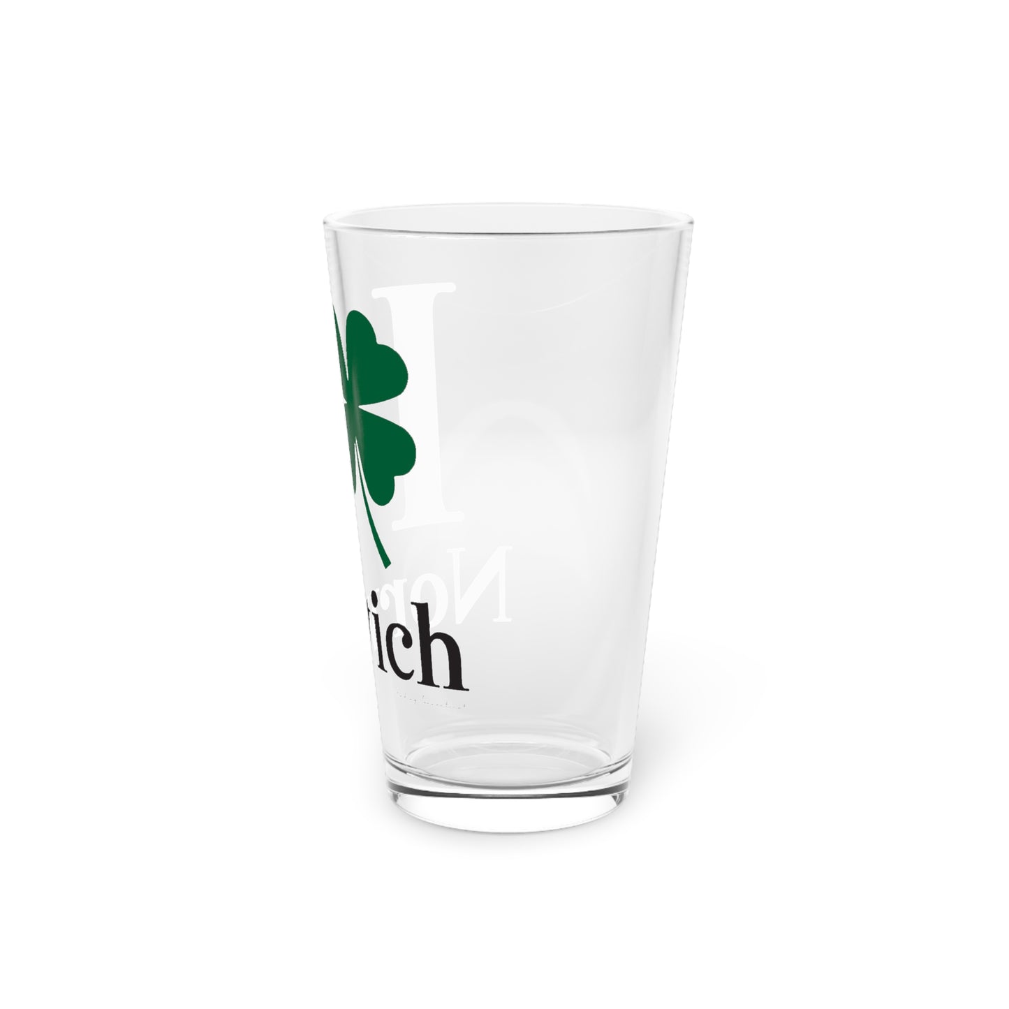 I Clover Norwich Pint Glass, 16oz