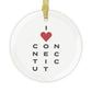 Connecticut Vision Glass Ornaments