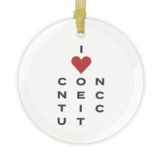 Connecticut Vision Glass Ornaments