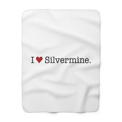I Heart Silvermine. Sherpa Fleece Blanket