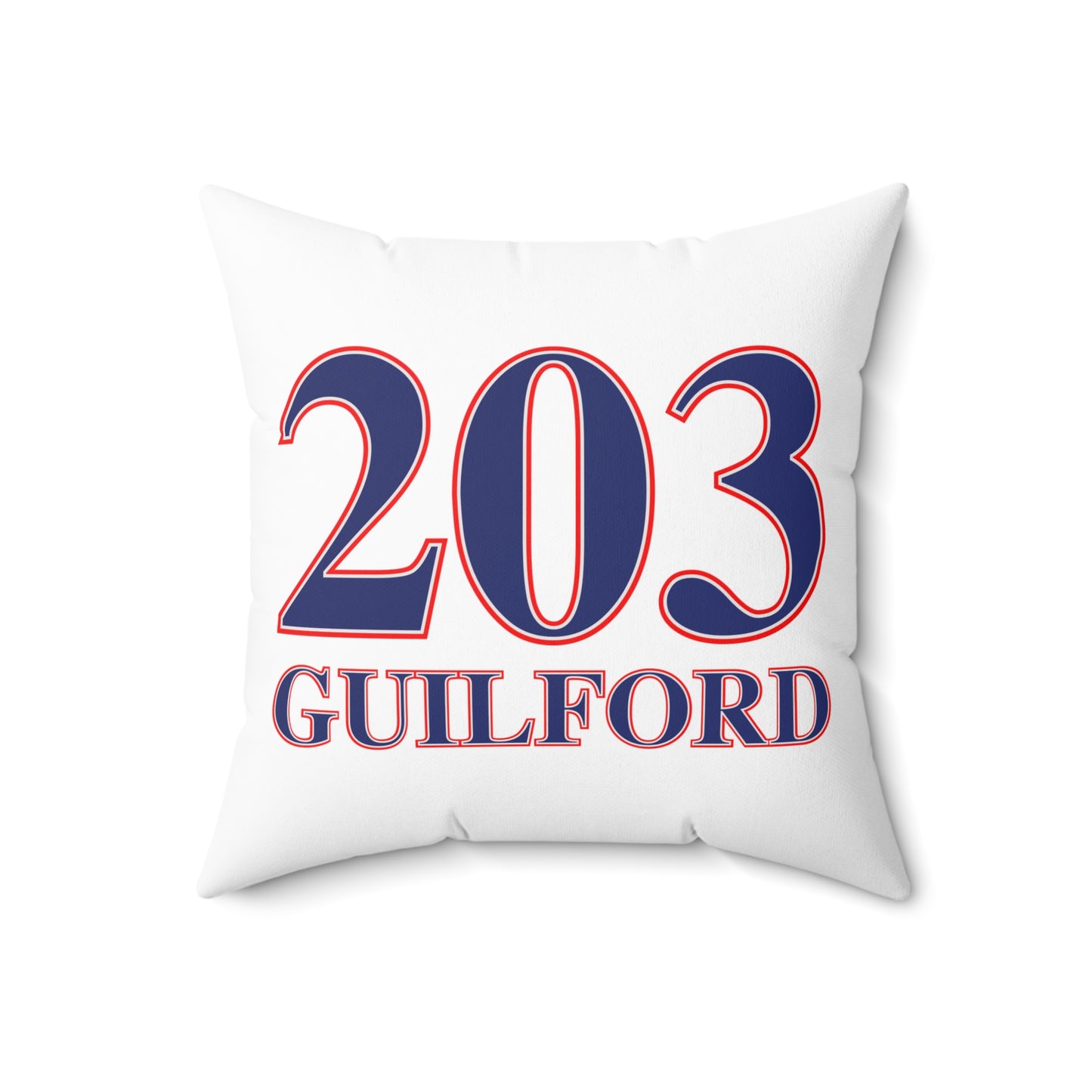 203 Guilford Red White & Blue Spun Polyester Square Pillow