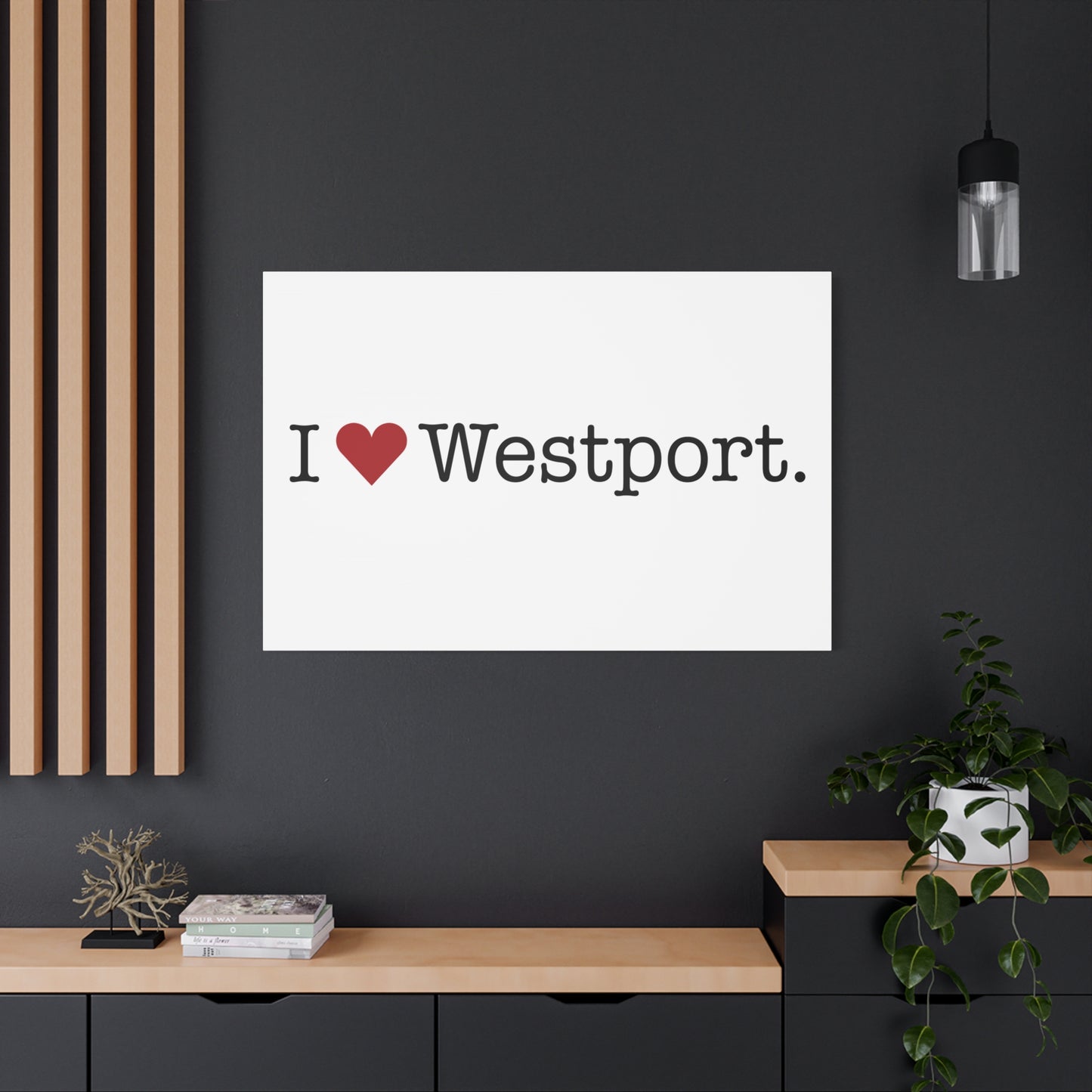 I Heart Westport. Matte Canvas, Stretched, 1.25"