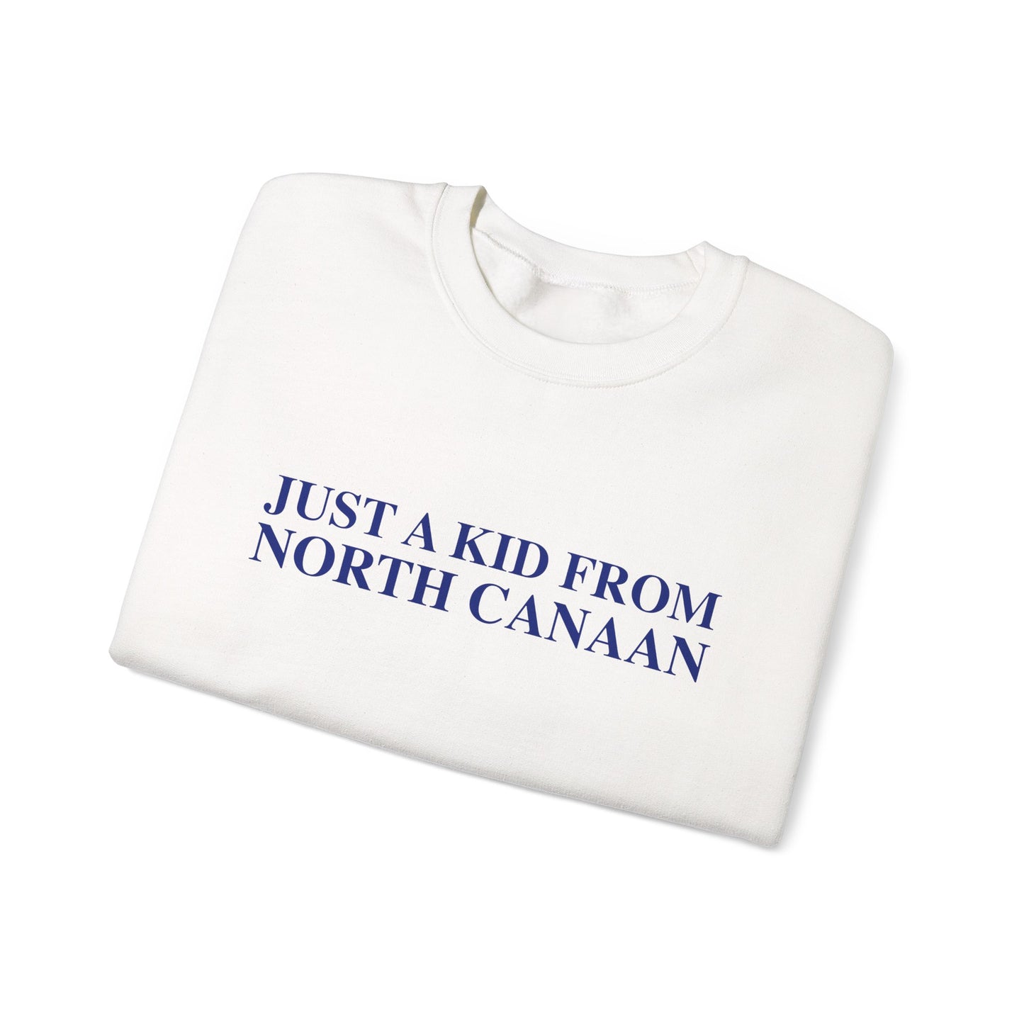 Just a kid from North Canaan Unisex Heavy Blend™ Crewneck Sweatshirt