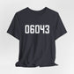 06043 Bolton CT Zip Code Unisex Jersey Short Sleeve T-Shirt