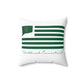 Westbrook Connecticut St. Patrick’s Day Flag Spun Polyester Square Pillow