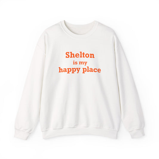 Shelton Is My Happy Place Unisex Heavy Blend™ Crewneck Sweatshirt