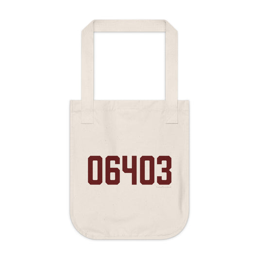 06403 Beacon Falls Connecticut Zip Code Organic Canvas Tote Bag