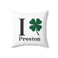 I Clover Preston Spun Polyester Square Pillow