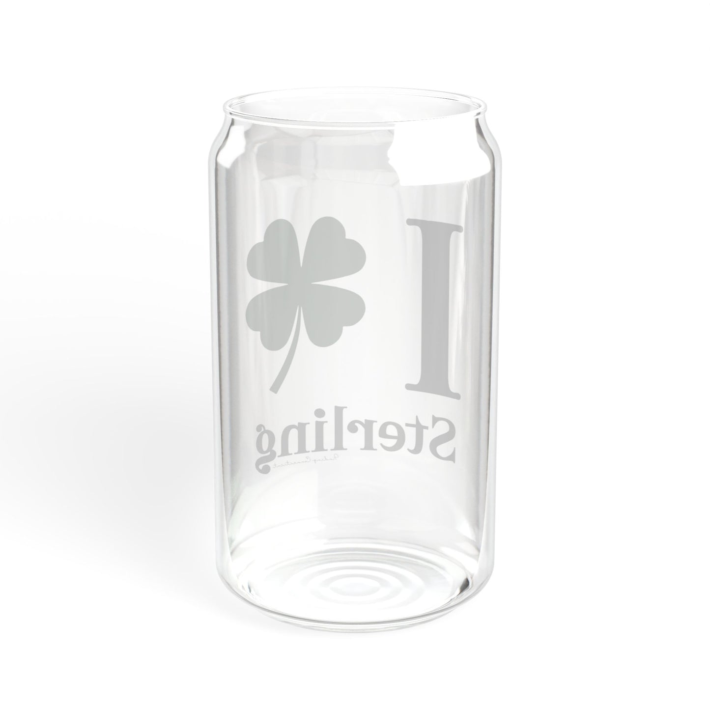I Clover Sterling Sipper Glass, 16oz