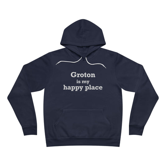 Groton is My Happy Place Unisex Sponge Fleece Pullover Hoodie