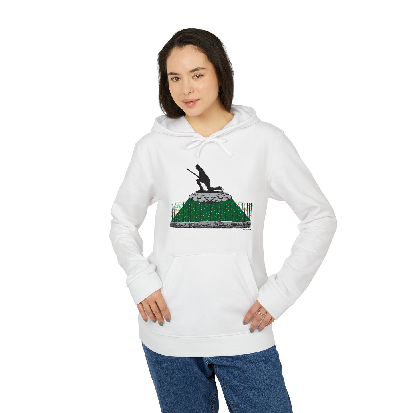 Minuteman Holiday Lights adidas Unisex Fleece Hoodie Sweatshirt