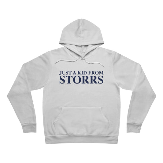 Just a kid from Storrs Unisex Sponge Fleece Pullover Hoodie